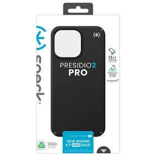 Speck Presidio2 Pro - Etui iPhone 15 Pro Max (Black / Slate Grey / White) - Pozostałe akcesoria do telefonów - miniaturka - grafika 12