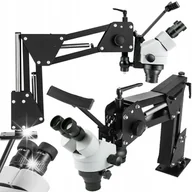 Mikroskopy i lupy - PROFESJONALNY MIKROSKOP STEREOSKOPOWY Z OŚWIETLACZEM NA DUŻYM WYSIĘGNIKU - miniaturka - grafika 1