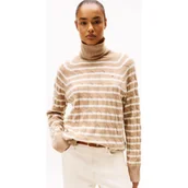 Swetry damskie - Tommy Hilfiger Wełniany golf | Loose fit - miniaturka - grafika 1