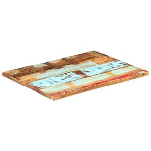 vidaXL Prostokątny blat stołu 60x90 cm, 25-27 mm, lite drewno z odzysku vidaXL - Blaty meblowe i parapety okienne - miniaturka - grafika 1