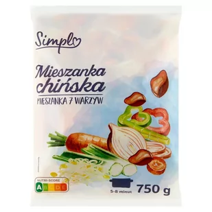 Simpl Mieszanka chińska mieszanka 7 warzyw 750 g - Mrożonki warzywne i owocowe - miniaturka - grafika 1