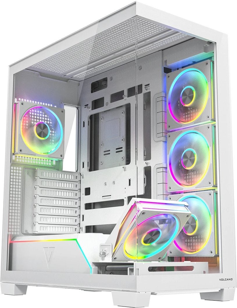 VOLCANO STELLAR PLUS ARGB MIDI 5F BIAŁA OBUDOWA KOMPUTEROWA AT-STELLAR-PLUS-5F-ARGB-20