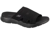 Moda i Uroda OUTLET - Skechers Go Walk Flex Sandal - Elation 141425-BBK, Damskie, klapki, Czarne - miniaturka - grafika 1