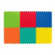 Maty piankowe - Mata Piankowa Puzzle Piankowe do Zabawy dla Dzieci Edukacyjna Kolory 6 Szt. - miniaturka - grafika 1