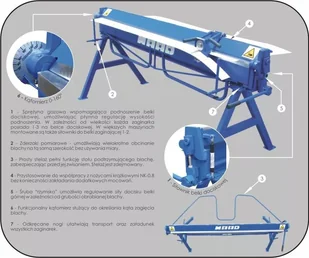 MAAD ZG-1400/2.0 ZAGINARKA GIĘTARKA KRAWĘDZIARKA DEKARSKA DO BLACHY MAAD ZG-1400/2.0 - Giętarki - miniaturka - grafika 9