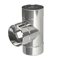 Rury i kanały wentylacyjne - Trójnik kominowy 90° 150/0.5 mm MK - miniaturka - grafika 1