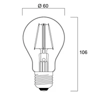 Żarówki LED - Sylvania ToLEDo Retro żarówka LED E27 4,1W orange - miniaturka - grafika 1