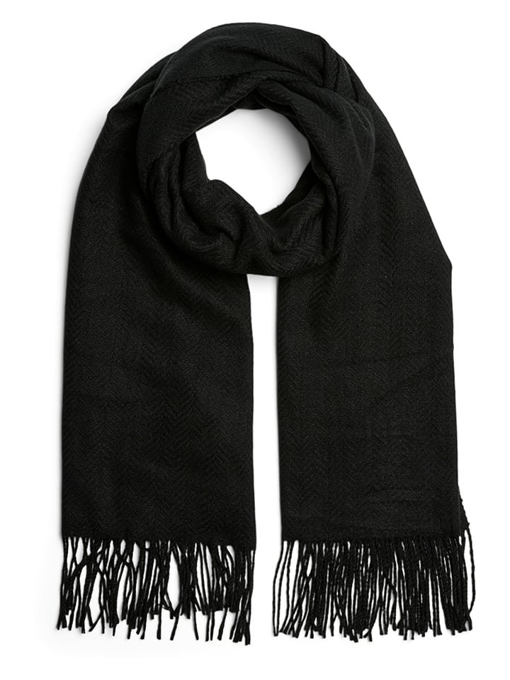Pieces Szal w kolorze czarnym
