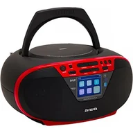 Radioodtwarzacze - AIWA BBTU-500DAB czarno-czerwony - miniaturka - grafika 1