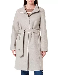 Płaszcze damskie - VERO MODA Damski płaszcz VMPOPALLY COAT BOOS, Silver Mink/Szczegóły: melanż, L - grafika 1