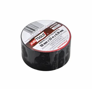 AWTOOLS TAŚMA IZOLACYJNA 50mm x 33m CZARNA - Taśmy izolacyjne i naprawcze - miniaturka - grafika 1