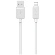 Kable USB - Kabel USAMS KY Series US-SJ694 2.4A Lightning do USB-A 2m biały - miniaturka - grafika 1