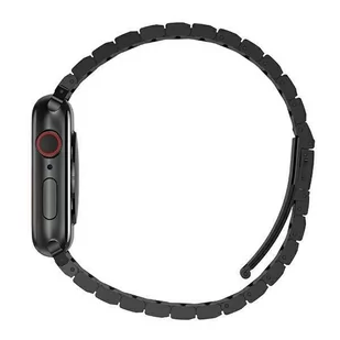 UNIQ pasek Strova Apple Watch 42/44/45mm Series 4/5/6/7/SE Stainless Steel czarny/midnight black - Akcesoria do smartwatchy - miniaturka - grafika 4