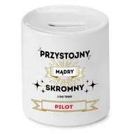 Skarbonki - DLA PILOTA SKARBONKA MARKETING PREZENT z Nadrukiem ze Zdjęciem - miniaturka - grafika 1