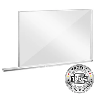 Trotec Ścianka ochronna do szkoły ze szkła akrylowego z krawędzią na aerozole MEDIUM 1007 x 69 x 688 - Meble do szkół i przedszkoli - miniaturka - grafika 4