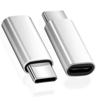Adaptery i przejściówki - Adapter Przejściówka Lightning Do Usb-C Type-C (Silver) - miniaturka - grafika 1