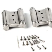 Zawiasy, okucia i inne akcesoria - szt. zawiasów sprężynowych dwustronnego działania ze stali nierdzewnej, 3-calowe zawiasy do drzwi wahadłowych, udźwig do 15 kg - miniaturka - grafika 1