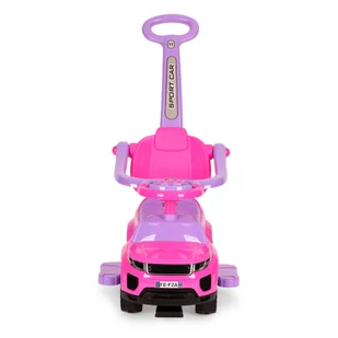 Jeździk chodzik pchacz 3w1 autko super car różowy - Chodziki - miniaturka - grafika 2