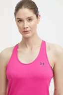 Koszulki sportowe damskie - Under Armour top treningowy kolor różowy - miniaturka - grafika 1