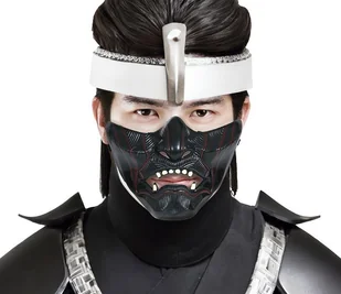 Maska samuraja - Dodatki do strojów karnawałowych - miniaturka - grafika 1