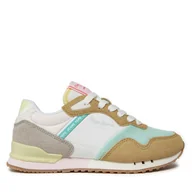 Buty dla dziewczynek - Sneakersy Pepe Jeans London Urban G PGS40002 Beżowy - miniaturka - grafika 1