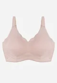 Biustonosze - Jasnoróżowy Bezszwowy Biustonosz z Usztywnieniem Bez Fiszbin Zeritha - miniaturka - grafika 1