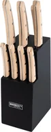 Noże kuchenne - Zestaw noży Homey's Bokträ, 9 elementów Czarny - miniaturka - grafika 1