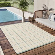 Dywany zewnętrzne - Prostokątny wielokolorowy dywan zewnętrzny 120 x 170 cm MANILA geometryczny - ATTICGO - miniaturka - grafika 1