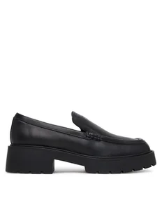 Calvin Klein Jeans Loafersy Chunky Cupsole Ru Patch Lth YW0YW01862 Czarny - Półbuty damskie - miniaturka - grafika 1