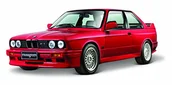 Samochody i pojazdy dla dzieci - Bburago Auto 1988 Bmw M3 E30 Czerwone 1:24 - miniaturka - grafika 1