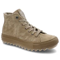 Sneakersy damskie - Beżowe Sneakersy Big Star Damskie Stylowe Obuwie - miniaturka - grafika 1