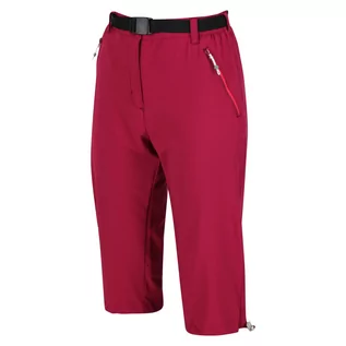 Spodnie damskie - Regatta Damskie Spodnie Trekkingowe 3/4 Xert Capri Light Purpurowy, Rozmiar: 46 - grafika 1