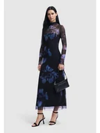 Sukienki - Desigual Sukienka codzienna Nueva Orleans 24WWVK54 Niebieski Slim Fit - miniaturka - grafika 1