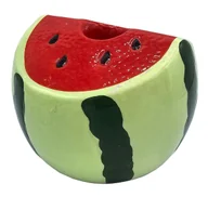 Świeczniki - Świecznik stołowy ceramiczny owocowy arbuz - miniaturka - grafika 1