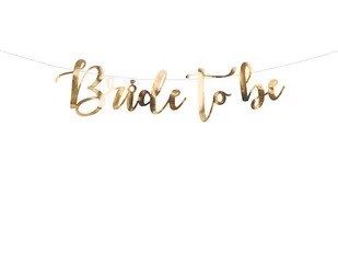 PartyDeco Baner &quot;Bride to be&quot; 80 cm GRL85-019M - Wieczór panieński i kawalerski - miniaturka - grafika 1