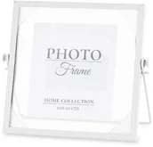 Ramki na zdjęcia - Ramka na zdjęcie zdjęcia metalowa biała 14x17x8 157110 - miniaturka - grafika 1
