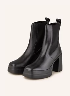 Botki damskie - Kurt Geiger Botki Chelsea Stomp Heeled schwarz - grafika 1