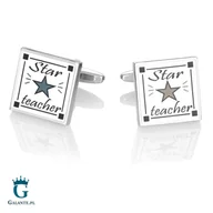 Spinki do mankietów i krawatów - Spinki do mankietów Dla Nauczyciela PS-672 - miniaturka - grafika 1