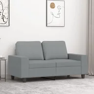 Sofy i kanapy - Sofa 2-osobowa, jasnoszara, 120 cm, tapicerowana tkaniną Lumarko! - miniaturka - grafika 1