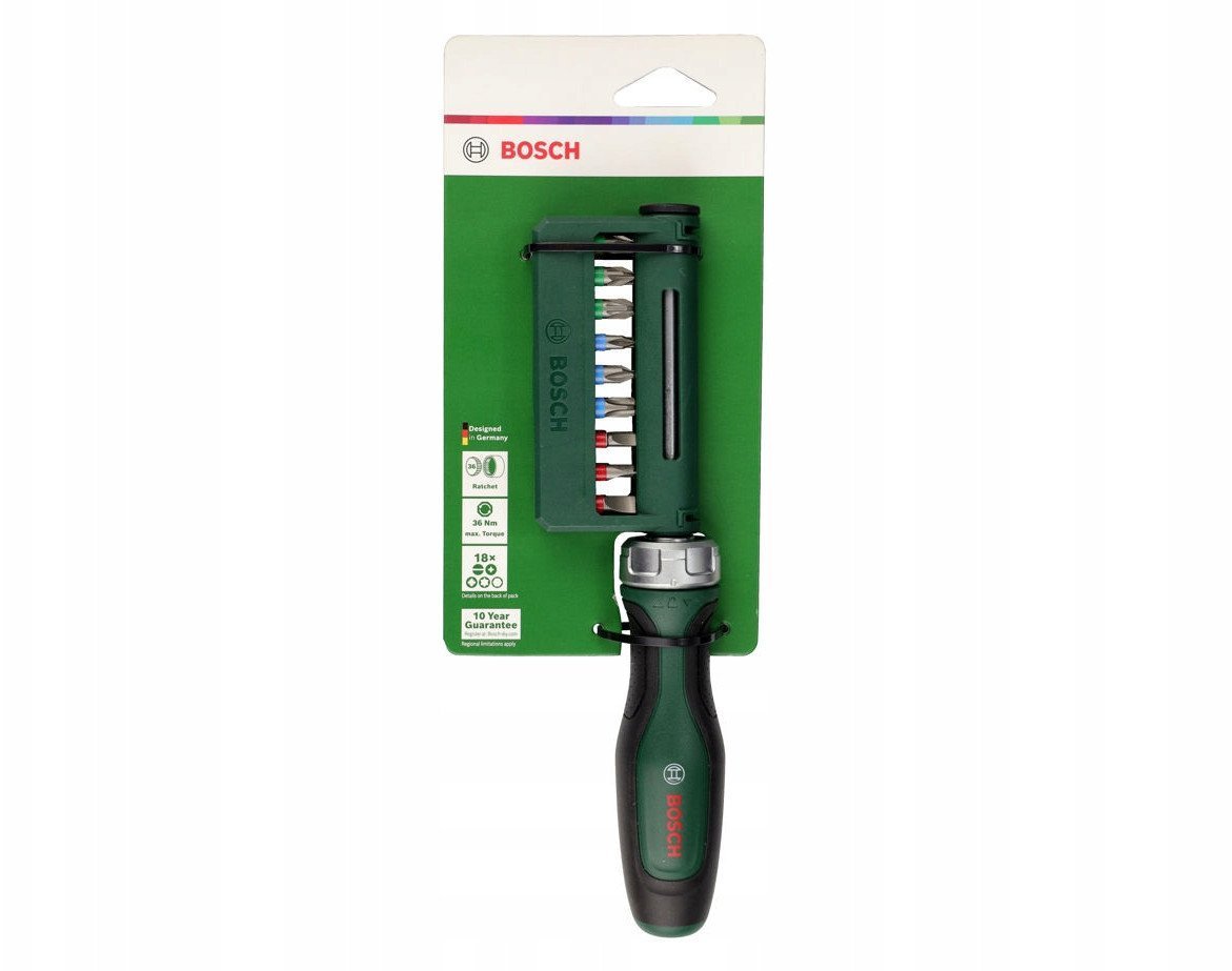 BOSCH Bit Ratchet Screwdriver Set 19