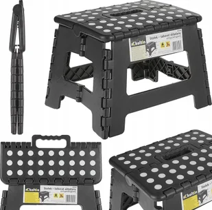 Geko STOŁEK-TABORET SKŁADANY ANTYPOŚLIZGOWY 150kg NISKI - Taborety i hokery - miniaturka - grafika 1