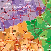 Pomoce naukowe - Polska MAPA ŚCIENNA KODY POCZTOWE - miniaturka - grafika 1