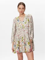 Sukienki - Replay Sukienka codzienna W9033.000.73974 Écru Regular Fit - miniaturka - grafika 1