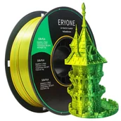 Filamenty i akcesoria do drukarek 3D - ERYONE Dual Color Silk PLA Filament for 3D Printers, 1.75mm Tolerance /- 0.03mm, 1kg (2.2LBS)/Spool - Yellow and Green - miniaturka - grafika 1