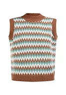 Swetry damskie - ALARY Damski sweter z dzianiny 15525005-AL01, miętowy, wielokolorowy, M/L, Mięta dymna, wielokolorowa, M-L - miniaturka - grafika 1