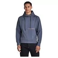 Bluzy męskie - G-STAR RAW Męska bluza z kapturem Moto Loose Sweats, Niebieski (Fantem Blue D22020-a613-863), M - miniaturka - grafika 1
