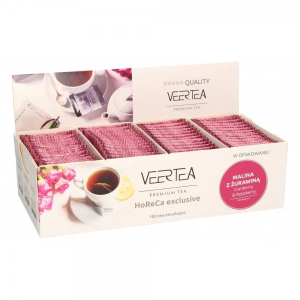 VEERTEA Owocowa herbata Veertea Cranberry & Raspberry 100x2g 5907637985043