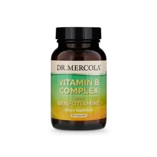 Dr Mercola Witamina B kompleks (dr Mercola) 60 kapsułek 18CC-723DD - Witaminy i minerały - miniaturka - grafika 1
