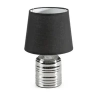 Lampy stojące - Lampka stołowa EUROFIRANY Amela 461266 Czarno-srebrny - miniaturka - grafika 1