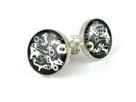 Spinki do mankietów i krawatów - SPINKI - Steam dream Black V - miniaturka - grafika 1